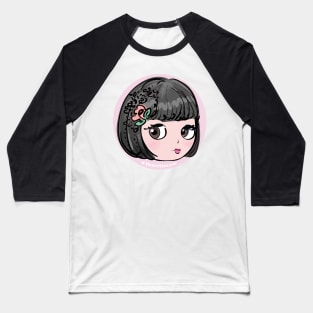 doll art, cute and kawaii illustration Baseball T-Shirt